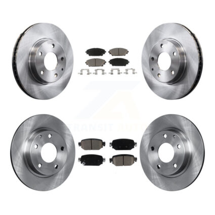 Front Rear Disc Brake Rotors And Ceramic Pads Kit For 2019-2022 Mazda CX-3 FWD K8C-101508