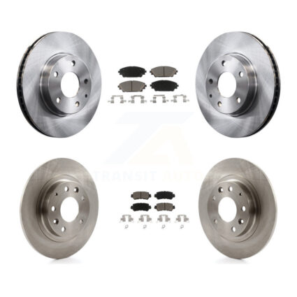 Front Rear Disc Brake Rotors And Ceramic Pads Kit For 2016-2018 Mazda CX-3 FWD K8C-101510