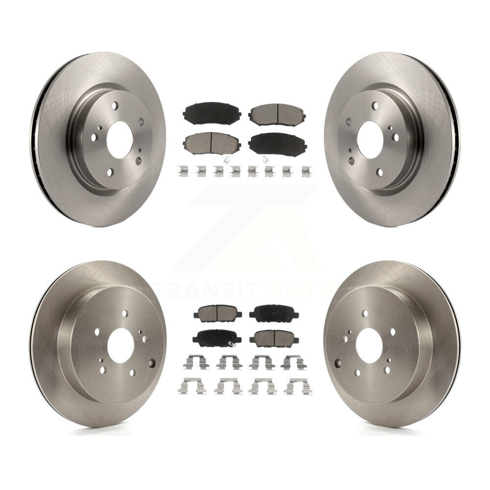 Front Rear Disc Brake Rotors And Ceramic Pads Kit For 2009-2013 Suzuki Grand Vitara K8C-101514