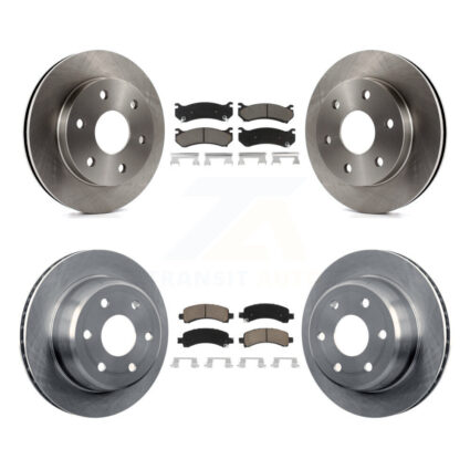 Front Rear Brake Rotors Ceramic Pad Kit For Chevrolet Avalanche 1500 GMC Yukon Express XL K8C-101515