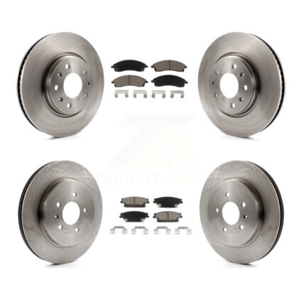 Front Rear Disc Brake Rotors And Ceramic Pads Kit For 2006-2007 Cadillac CTS Base K8C-101524