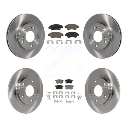 Front Rear Disc Brake Rotors And Ceramic Pads Kit For 2011-2015 Honda CR-Z K8C-101529