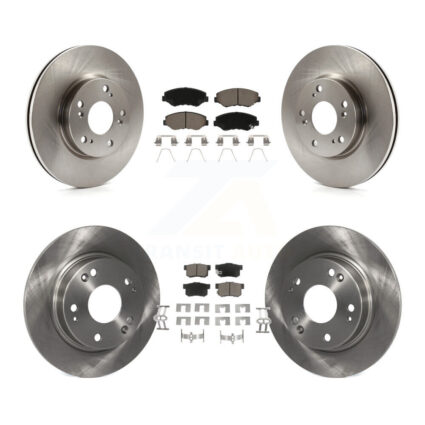 Front Rear Disc Brake Rotors And Ceramic Pads Kit For 2013 Acura ILX 2.0L K8C-101532