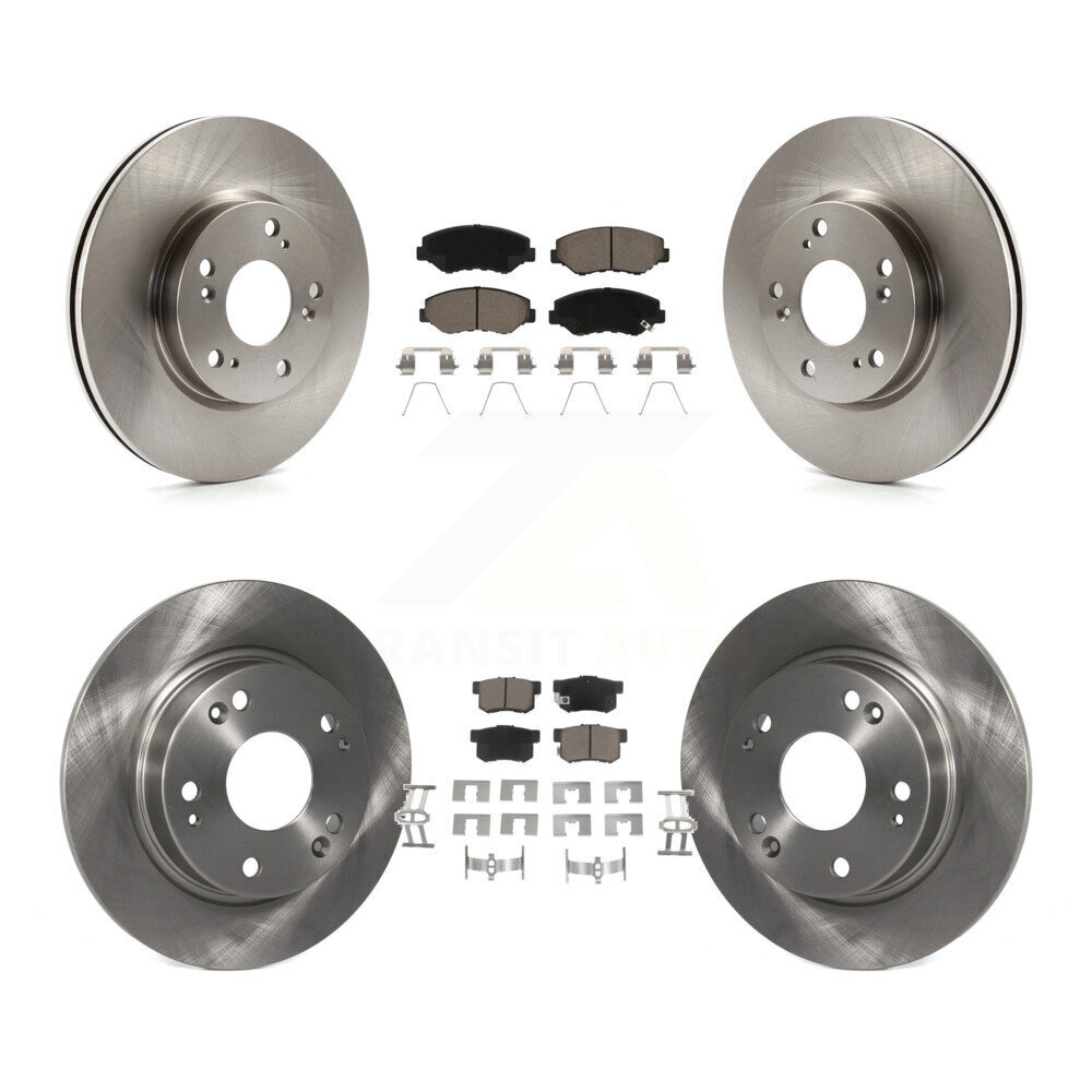 Front Rear Disc Brake Rotors And Ceramic Pads Kit For 2013 Acura ILX 2.0L K8C-101532