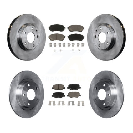 Front Rear Disc Brake Rotors And Ceramic Pads Kit For Mazda 6 K8C-101536