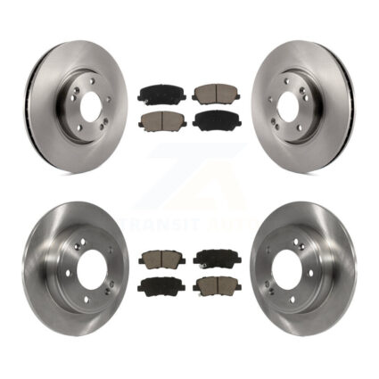 Front Rear Disc Brake Rotor & Ceramic Pad Kit For 2016-2017 Hyundai Veloster Turbocharged K8C-101537