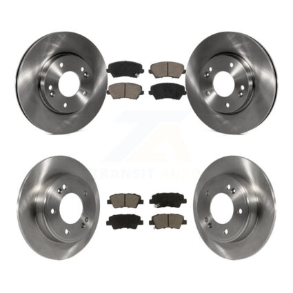 Front Rear Disc Brake Rotors And Ceramic Pads Kit For Hyundai Veloster Elantra GT K8C-101538