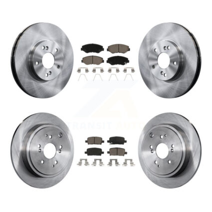 Front Rear Disc Brake Rotors And Ceramic Pads Kit For 2003-2008 Honda Pilot K8C-101548