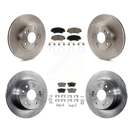 Front Rear Disc Brake Rotors And Ceramic Pads Kit For 2002-2004 Honda CR-V K8C-101550