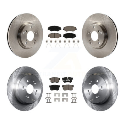 Front Rear Disc Brake Rotors And Ceramic Pads Kit For 2005-2006 Honda CR-V K8C-101551