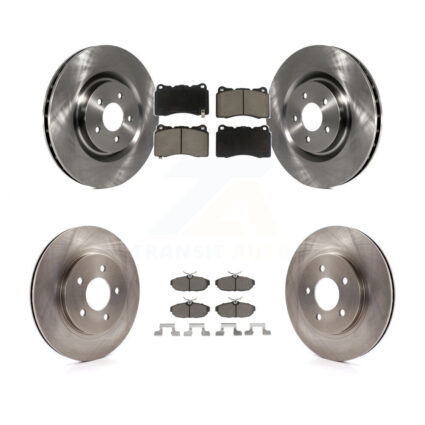 Front Rear Disc Brake Rotors And Ceramic Pads Kit For Ford Mustang K8C-101554