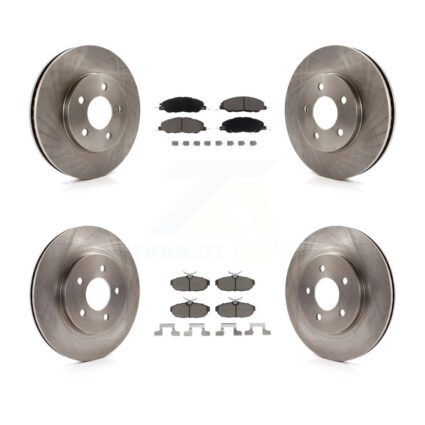 Front Rear Disc Brake Rotors And Ceramic Pads Kit For 2005-2010 Ford Mustang Base K8C-101555