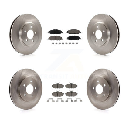 Front Rear Disc Brake Rotors And Ceramic Pads Kit For Ford Mustang K8C-101556