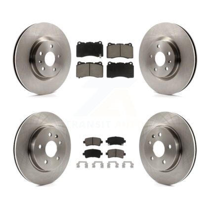 Front Rear Disc Brake Rotors And Ceramic Pads Kit For Cadillac XTS K8C-101557