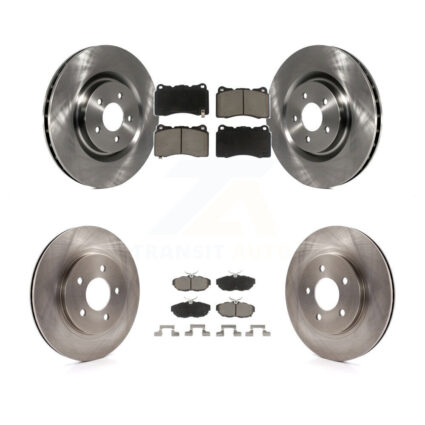 Front Rear Disc Brake Rotors And Ceramic Pads Kit For Ford Mustang K8C-101558