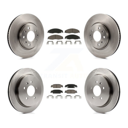 Front Rear Disc Brake Rotors And Ceramic Pads Kit For Cadillac CTS With Sport Suspension K8C-101559