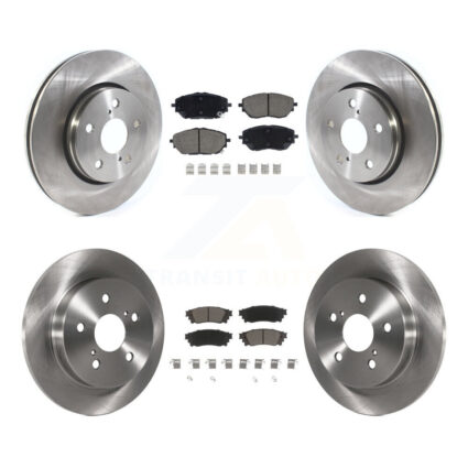 Front Rear Disc Brake Rotors And Ceramic Pads Kit For 2018 Toyota C-HR K8C-101563