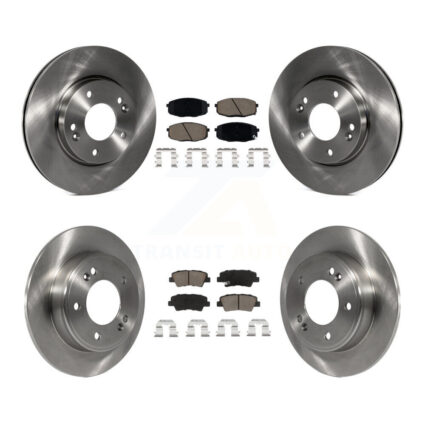 Front Rear Disc Brake Rotors And Ceramic Pads Kit For 2014-2016 Kia Soul K8C-101572