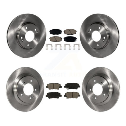 Front Rear Disc Brake Rotors And Ceramic Pads Kit For Kia Forte5 Hyundai Elantra GT K8C-101573