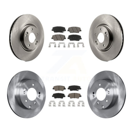 Front Rear Disc Brake Rotors And Ceramic Pads Kit For Hyundai Azera K8C-101582