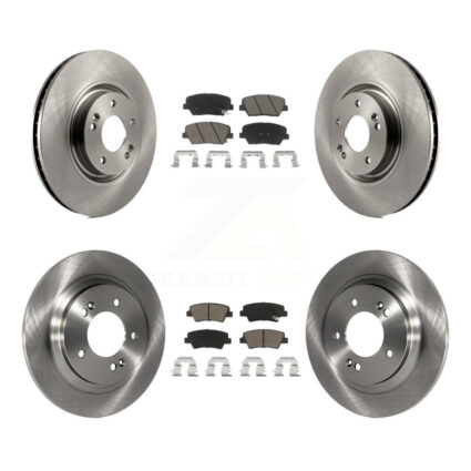 Front Rear Disc Brake Rotors And Ceramic Pads Kit For 2016-2017 Hyundai Azera Limited K8C-101586