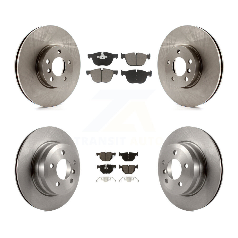 Front Rear Disc Brake Rotors And Ceramic Pads Kit For BMW X5 X6 K8C-101592