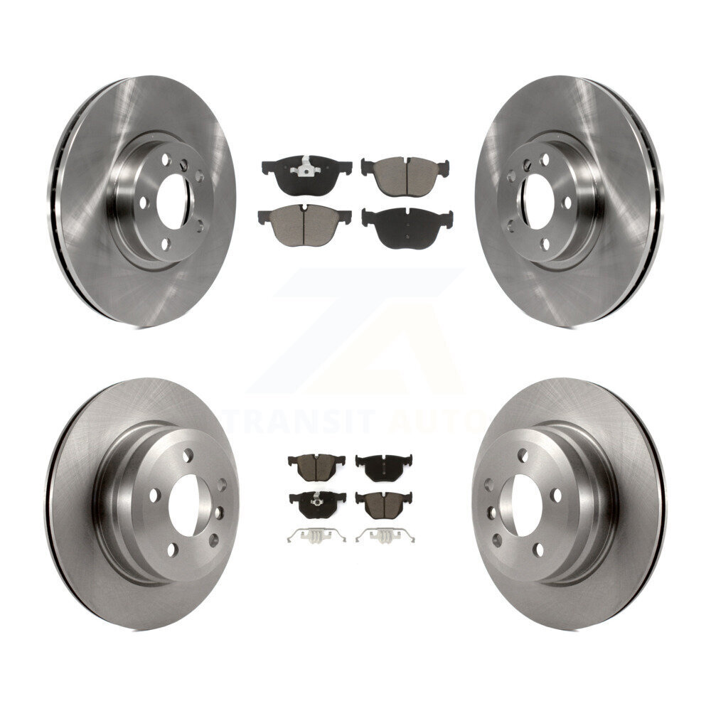 Front Rear Disc Brake Rotors And Ceramic Pads Kit For BMW X5 X6 K8C-101593