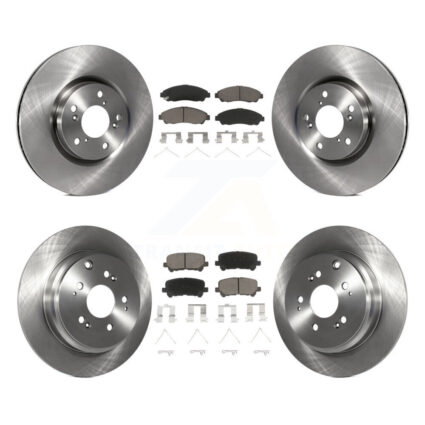 Front Rear Disc Brake Rotors And Ceramic Pads Kit For Honda Pilot Acura MDX ZDX K8C-101596