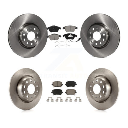 Front Rear Disc Brake Rotor Ceramic Pad Kit For Volkswagen Tiguan Audi Q3 Quattro Limited K8C-101597