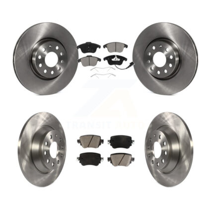 Front Rear Disc Brake Rotors And Ceramic Pads Kit For 2016-2018 Audi Q3 Quattro K8C-101599