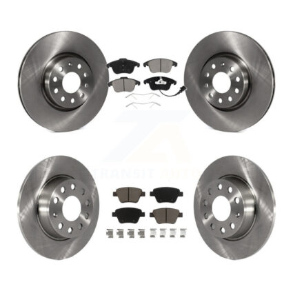 Front Rear Disc Brake Rotors And Ceramic Pads Kit For 2012-2014 Volkswagen Passat K8C-101600