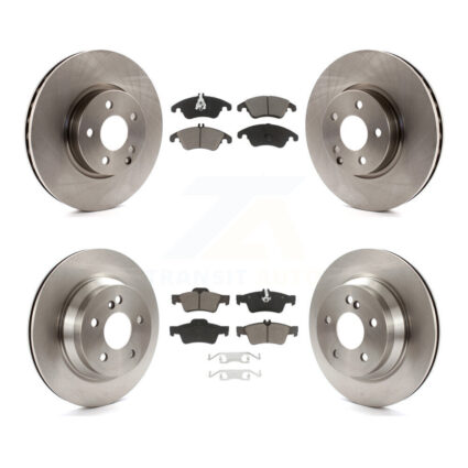 Front Rear Disc Brake Rotors And Ceramic Pads Kit For Mercedes-Benz E350 E400 K8C-101604