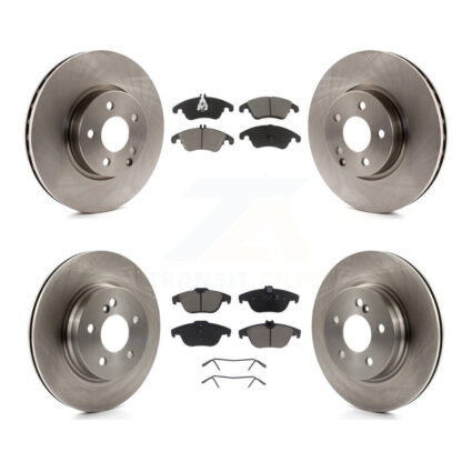Front Rear Disc Brake Rotors And Ceramic Pads Kit For Mercedes-Benz C300 C350 E350 K8C-101606