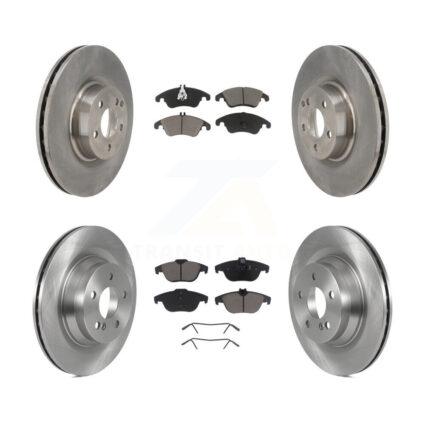 Front Rear Disc Brake Rotors And Ceramic Pads Kit For 2010-2011 Mercedes-Benz E550 Coupe K8C-101607