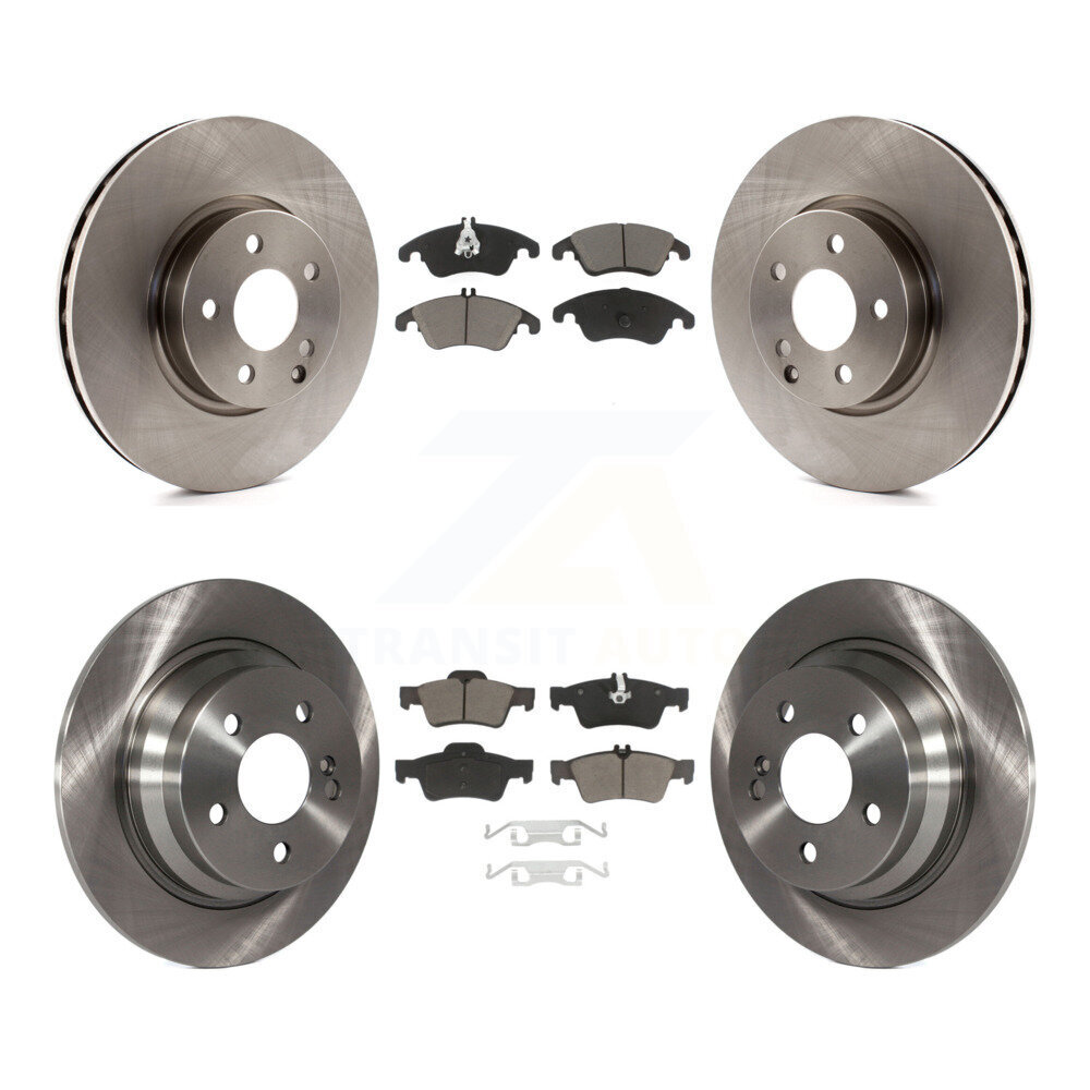 Front Rear Disc Brake Rotors And Ceramic Pads Kit For Mercedes-Benz E250 K8C-101609