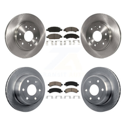 Front Rear Brake Rotors & Ceramic Pad Kit For 2009-2014 Chevrolet Express 1500 GMC Savana K8C-101613