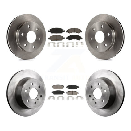 Front Rear Disc Brake Rotor And Ceramic Pad Kit For 2007 GMC Sierra 1500 rear brakes K8C-101616