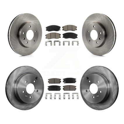 Front Rear Brake Rotor & Ceramic Pad Kit For Chevrolet Equinox Pontiac Torrent Saturn Vue K8C-101617
