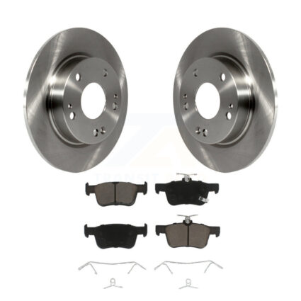 Rear Disc Brake Rotors And Ceramic Pads Kit For Honda Civic K8C-101623