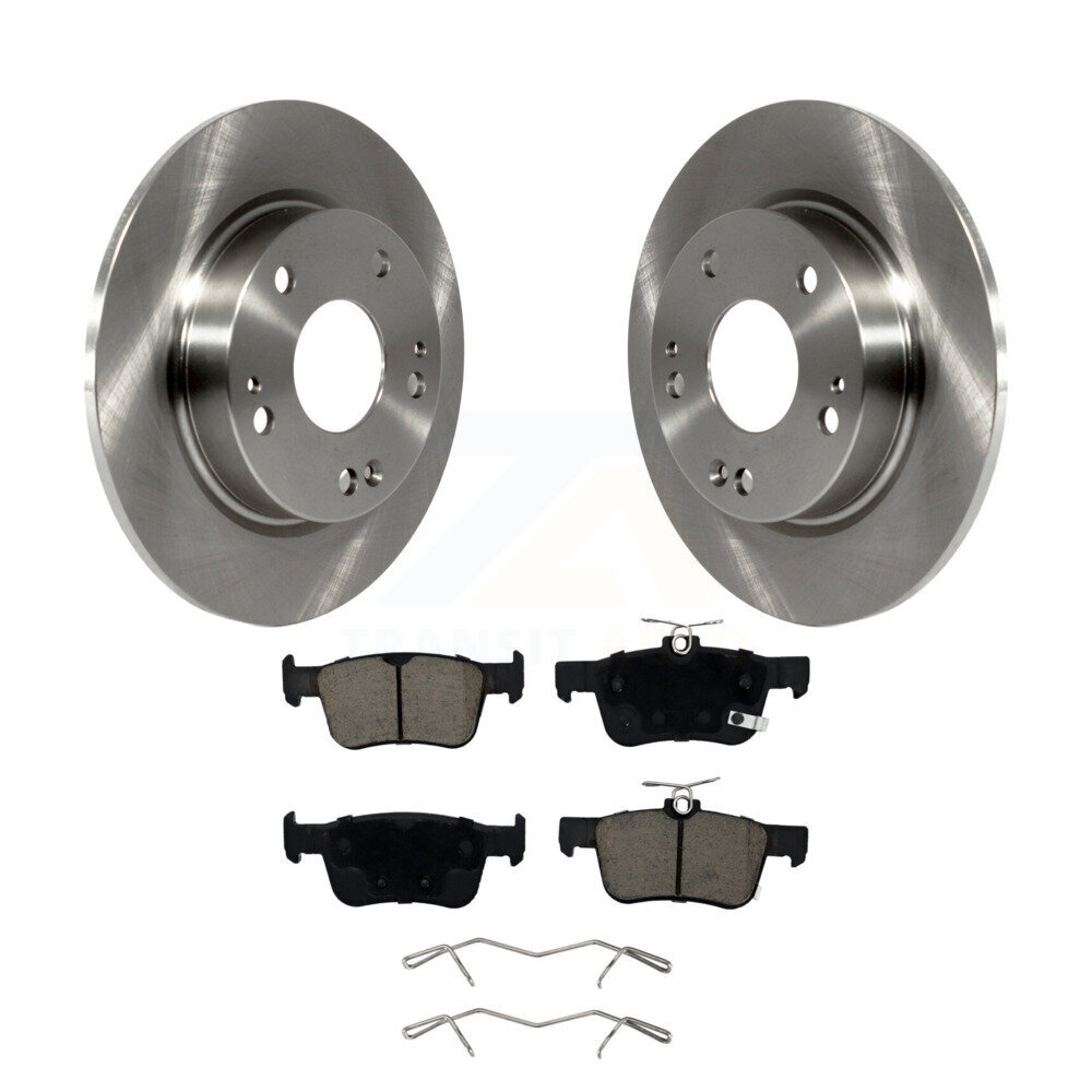 Rear Disc Brake Rotors And Ceramic Pads Kit For Honda Civic Insight K8C-101625