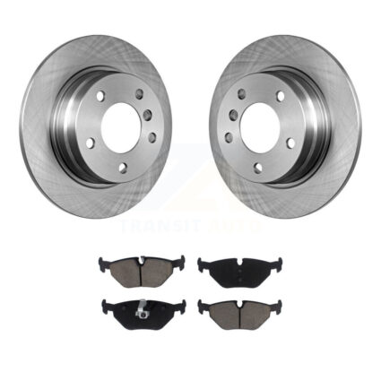 Rear Disc Brake Rotors And Ceramic Pads Kit For BMW 318i 328i 328is 323is 318is K8C-101627