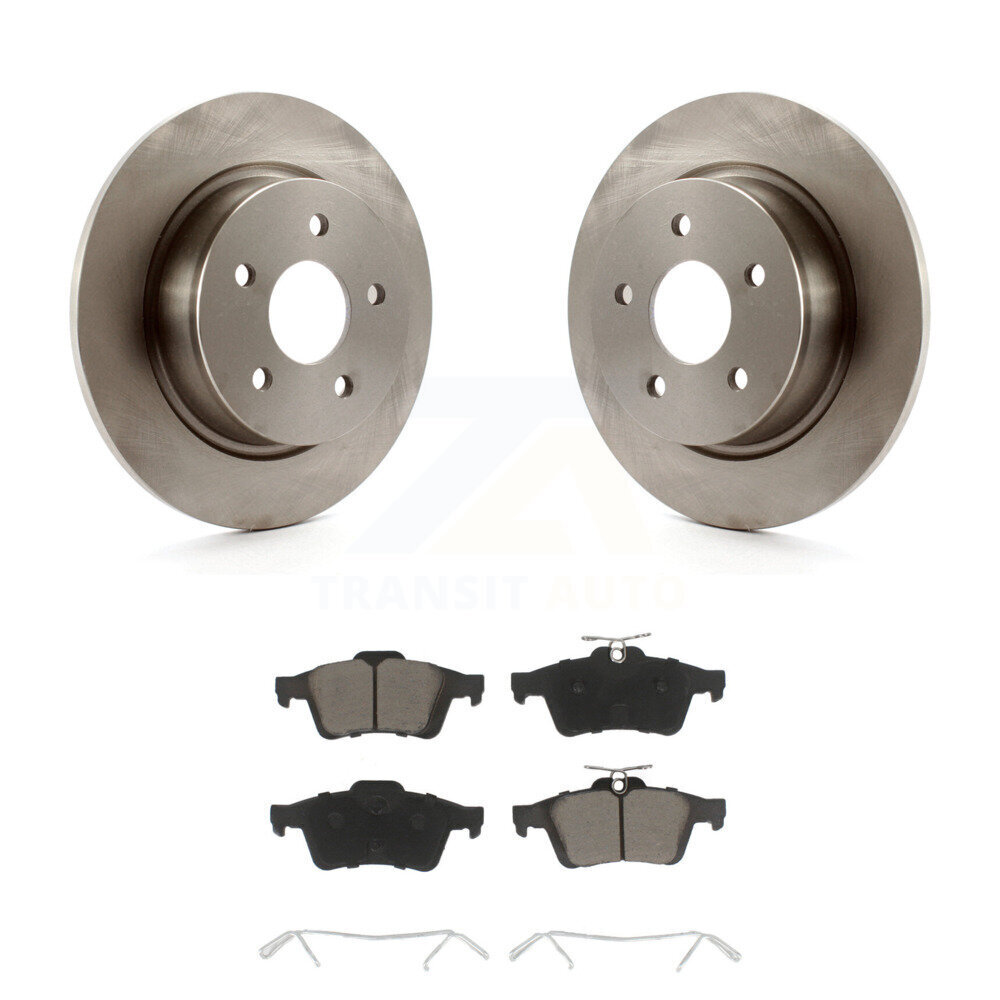 Rear Disc Brake Rotors And Ceramic Pads Kit For Ford Escape Transit Connect C-Max K8C-101630