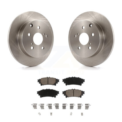 Rear Disc Brake Rotors And Ceramic Pads Kit For Toyota Prius V Mirai K8C-101631