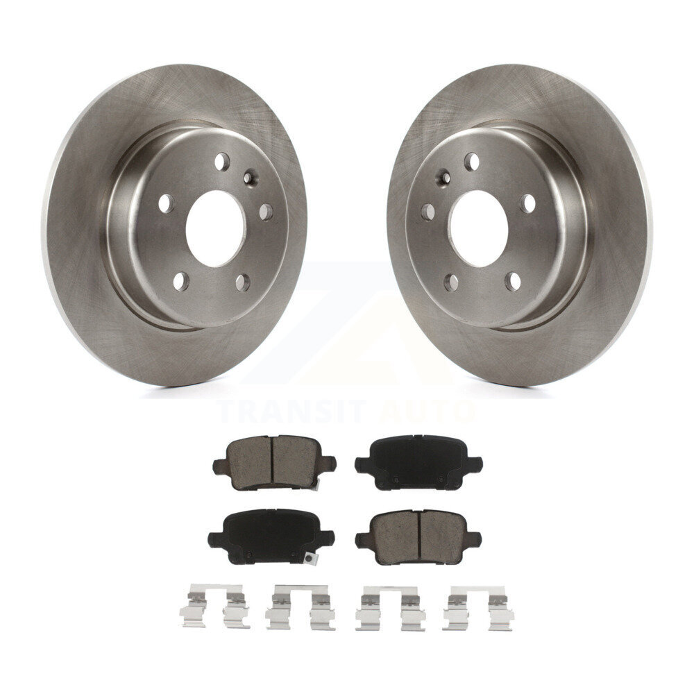 Rear Disc Brake Rotors And Ceramic Pads Kit For Chevrolet Cruze Bolt EV Volt EUV K8C-101642