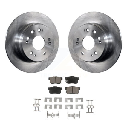 Rear Disc Brake Rotors And Ceramic Pads Kit For 2002-2004 Honda CR-V K8C-101645