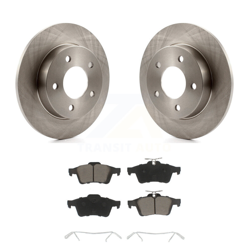 Rear Disc Brake Rotors And Ceramic Pads Kit For Mazda 3 Sport K8C-101658