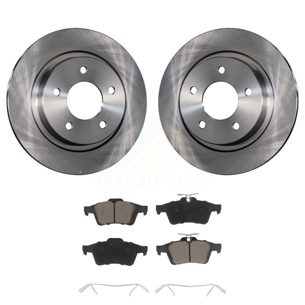 Rear Disc Brake Rotors And Ceramic Pads Kit For Mazda 3 Sport K8C-101659