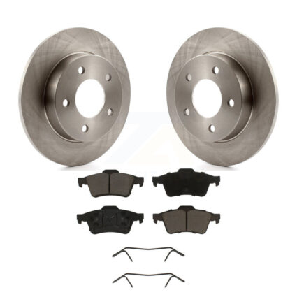 Rear Disc Brake Rotors And Ceramic Pads Kit For 2004-2005 Mazda 3 2.0L K8C-101660