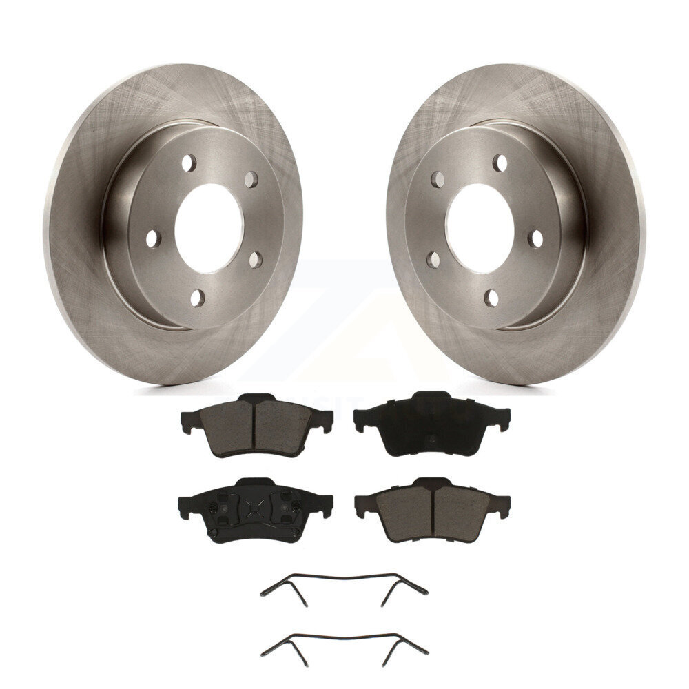Rear Disc Brake Rotors And Ceramic Pads Kit For 2004-2005 Mazda 3 2.0L K8C-101660