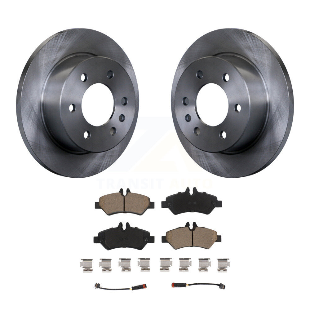 Rear Brake Rotors Ceramic Pad Kit For Sprinter 2500 Mercedes-Benz Dodge 3500 Freightliner K8C-101661